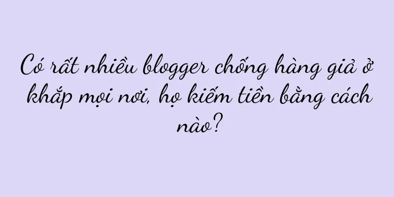 Có rất nhiều blogger chống hàng giả ở khắp mọi nơi, họ kiếm tiền bằng cách nào?