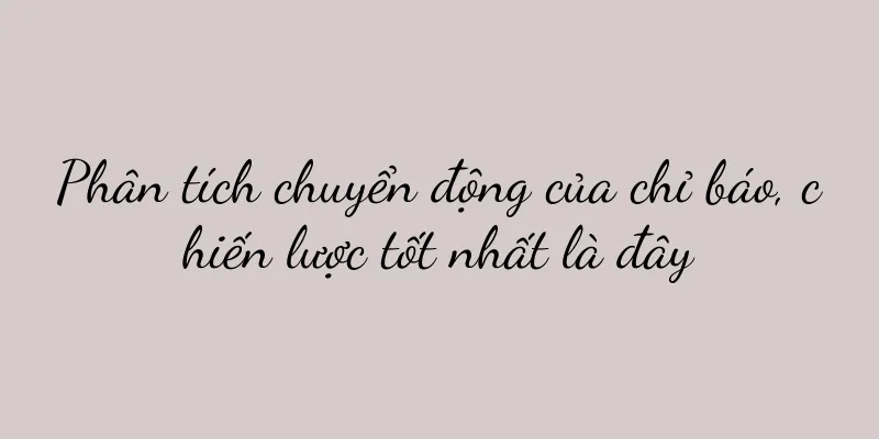 Phân tích chuyển động của chỉ báo, chiến lược tốt nhất là đây