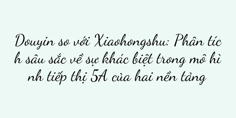 Douyin so với Xiaohongshu: Phân tích sâu sắc về sự khác biệt trong mô hình tiếp thị 5A của hai nền tảng