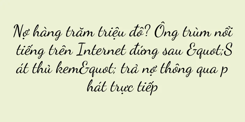 Nợ hàng trăm triệu đô? Ông trùm nổi tiếng trên Internet đứng sau "Sát thủ kem" trả nợ thông qua phát trực tiếp