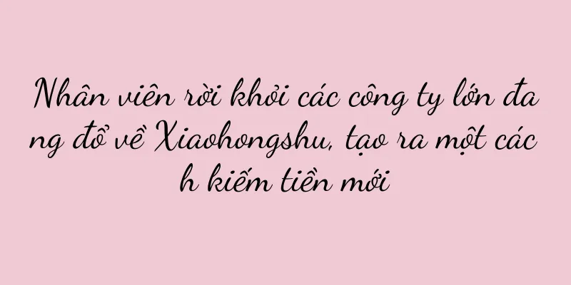 Nhân viên rời khỏi các công ty lớn đang đổ về Xiaohongshu, tạo ra một cách kiếm tiền mới