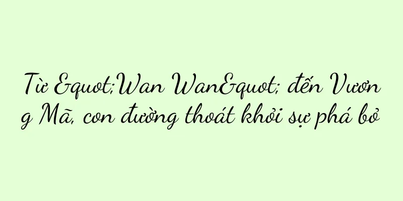 Từ "Wan Wan" đến Vương Mã, con đường thoát khỏi sự phá bỏ