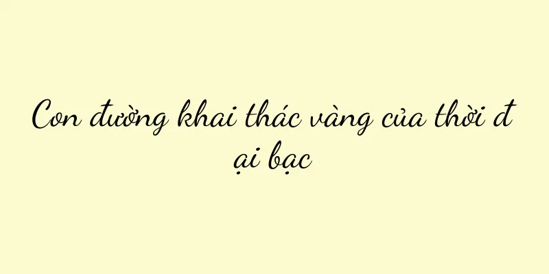 Con đường khai thác vàng của thời đại bạc