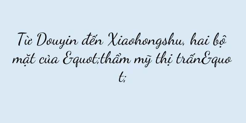 Từ Douyin đến Xiaohongshu, hai bộ mặt của "thẩm mỹ thị trấn"