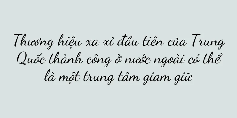 Thương hiệu xa xỉ đầu tiên của Trung Quốc thành công ở nước ngoài có thể là một trung tâm giam giữ
