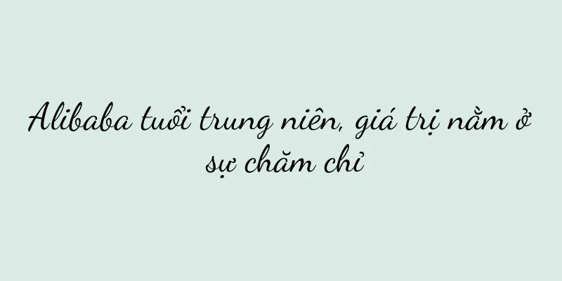 Alibaba tuổi trung niên, giá trị nằm ở sự chăm chỉ