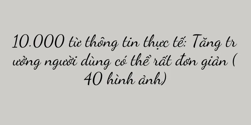 10.000 từ thông tin thực tế: Tăng trưởng người dùng có thể rất đơn giản (40 hình ảnh)