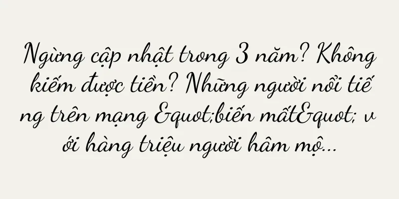 Ngừng cập nhật trong 3 năm? Không kiếm được tiền? Những người nổi tiếng trên mạng "biến mất" với hàng triệu người hâm mộ...
