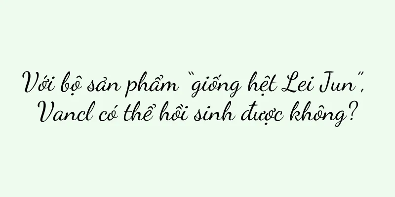 Với bộ sản phẩm “giống hệt Lei Jun”, Vancl có thể hồi sinh được không?