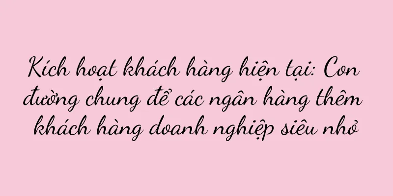 Kích hoạt khách hàng hiện tại: Con đường chung để các ngân hàng thêm khách hàng doanh nghiệp siêu nhỏ