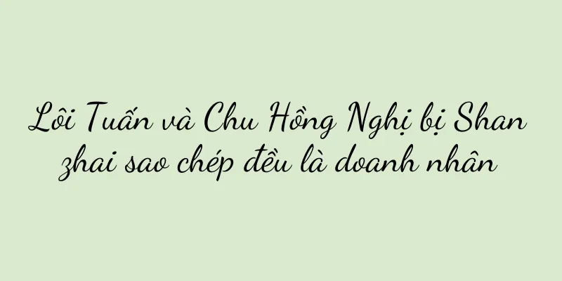 Lôi Tuấn và Chu Hồng Nghị bị Shanzhai sao chép đều là doanh nhân