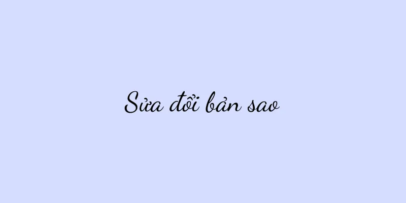 Sửa đổi bản sao