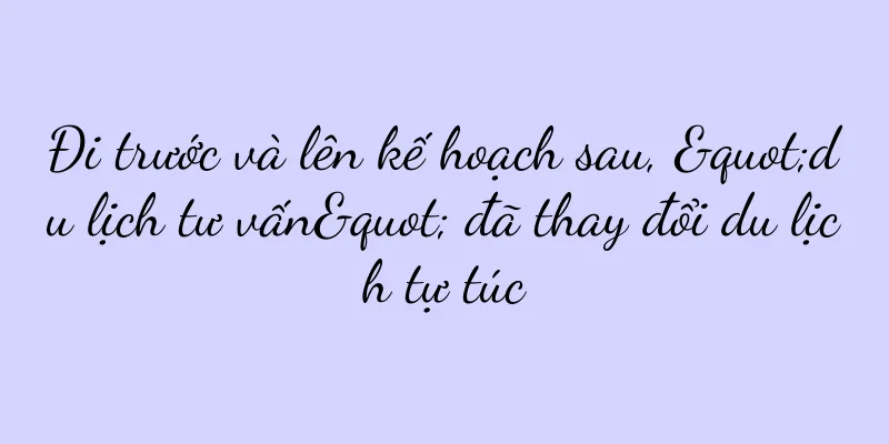 Đi trước và lên kế hoạch sau, "du lịch tư vấn" đã thay đổi du lịch tự túc