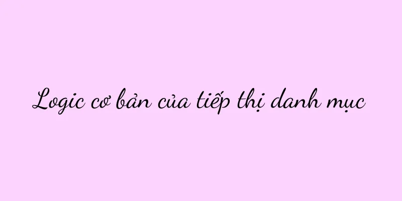 Logic cơ bản của tiếp thị danh mục