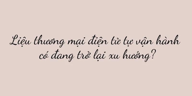 Liệu thương mại điện tử tự vận hành có đang trở lại xu hướng?