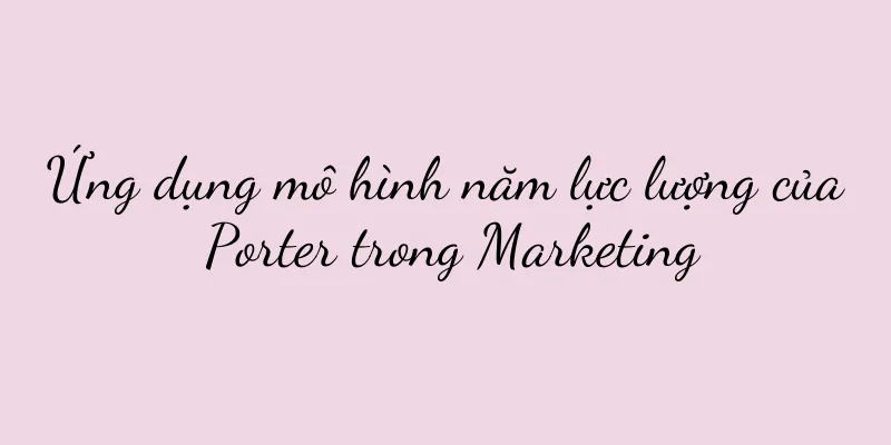 Ứng dụng mô hình năm lực lượng của Porter trong Marketing