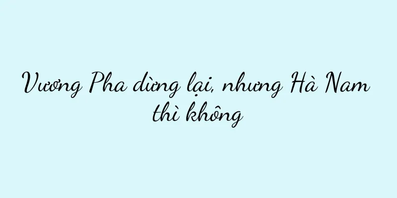 Vương Pha dừng lại, nhưng Hà Nam thì không