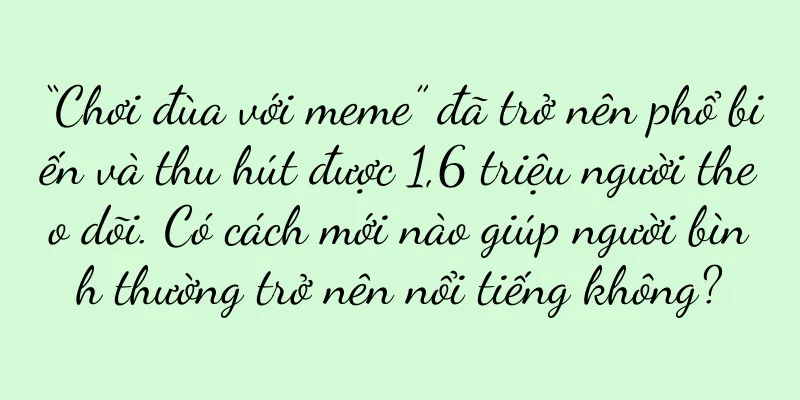 “Chơi đùa với meme” đã trở nên phổ biến và thu hút được 1,6 triệu người theo dõi. Có cách mới nào giúp người bình thường trở nên nổi tiếng không?