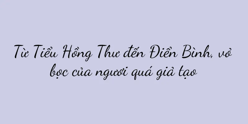 Từ Tiểu Hồng Thư đến Điển Bình, vỏ bọc của ngươi quá giả tạo