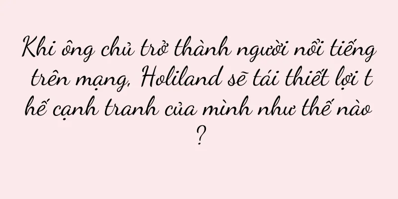 Khi ông chủ trở thành người nổi tiếng trên mạng, Holiland sẽ tái thiết lợi thế cạnh tranh của mình như thế nào?