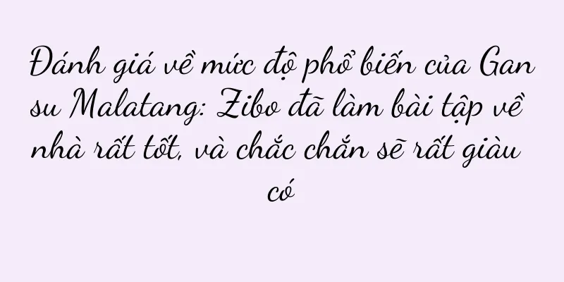 Đánh giá về mức độ phổ biến của Gansu Malatang: Zibo đã làm bài tập về nhà rất tốt, và chắc chắn sẽ rất giàu có
