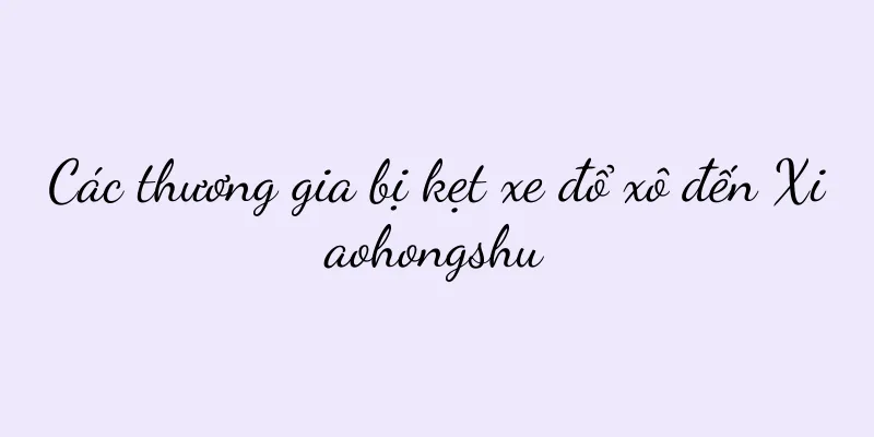 Các thương gia bị kẹt xe đổ xô đến Xiaohongshu