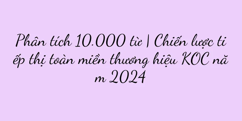 Phân tích 10.000 từ | Chiến lược tiếp thị toàn miền thương hiệu KOC năm 2024