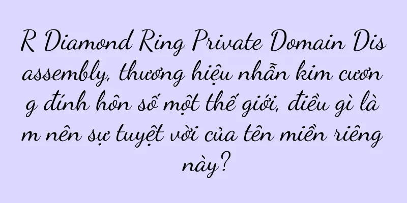 R Diamond Ring Private Domain Disassembly, thương hiệu nhẫn kim cương đính hôn số một thế giới, điều gì làm nên sự tuyệt vời của tên miền riêng này?