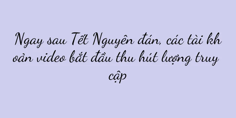 Ngay sau Tết Nguyên đán, các tài khoản video bắt đầu thu hút lượng truy cập