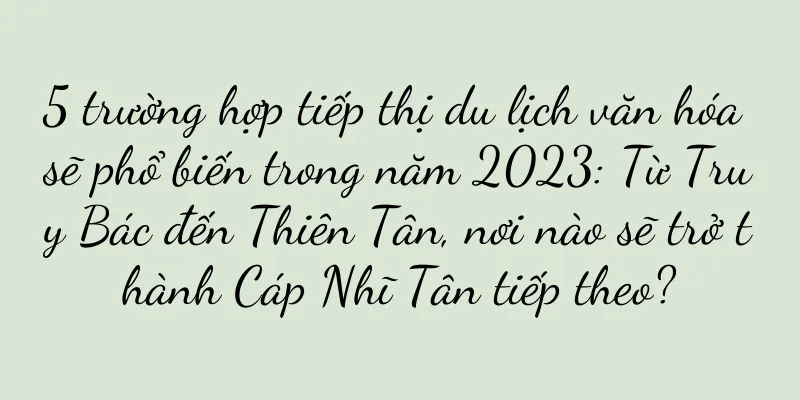 5 trường hợp tiếp thị du lịch văn hóa sẽ phổ biến trong năm 2023: Từ Truy Bác đến Thiên Tân, nơi nào sẽ trở thành Cáp Nhĩ Tân tiếp theo?
