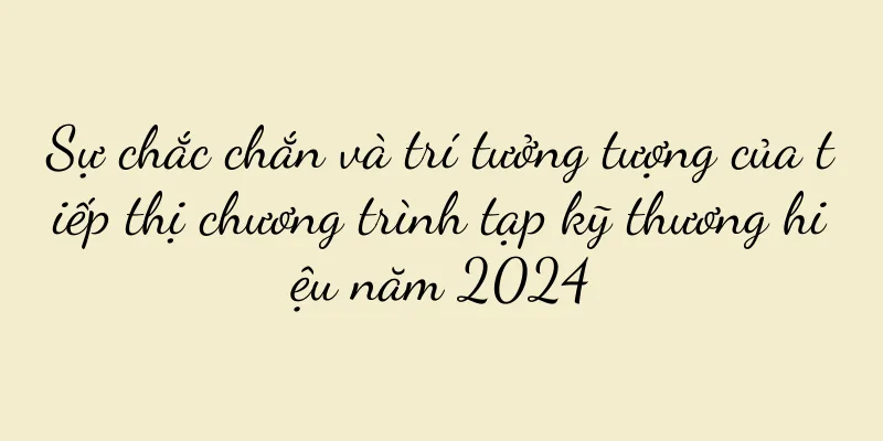 Sự chắc chắn và trí tưởng tượng của tiếp thị chương trình tạp kỹ thương hiệu năm 2024
