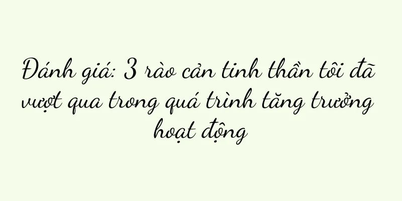 Đánh giá: 3 rào cản tinh thần tôi đã vượt qua trong quá trình tăng trưởng hoạt động