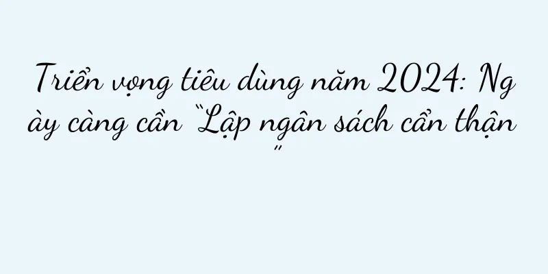 Triển vọng tiêu dùng năm 2024: Ngày càng cần “Lập ngân sách cẩn thận”