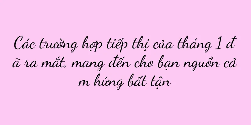 Các trường hợp tiếp thị của tháng 1 đã ra mắt, mang đến cho bạn nguồn cảm hứng bất tận