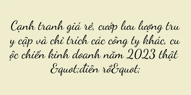 Cạnh tranh giá rẻ, cướp lưu lượng truy cập và chỉ trích các công ty khác, cuộc chiến kinh doanh năm 2023 thật "điên rồ"