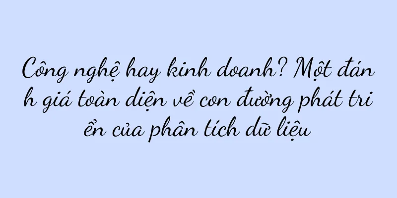 Công nghệ hay kinh doanh? Một đánh giá toàn diện về con đường phát triển của phân tích dữ liệu