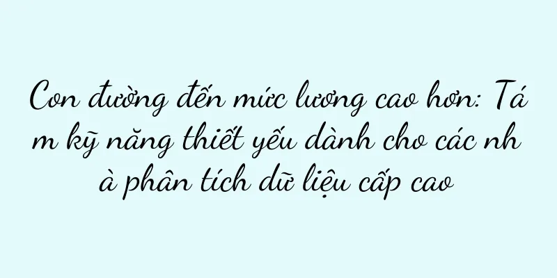 Con đường đến mức lương cao hơn: Tám kỹ năng thiết yếu dành cho các nhà phân tích dữ liệu cấp cao