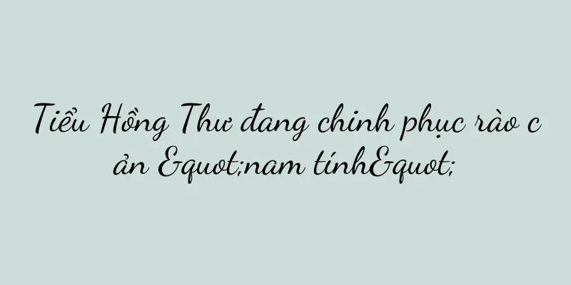 Tiểu Hồng Thư đang chinh phục rào cản "nam tính"