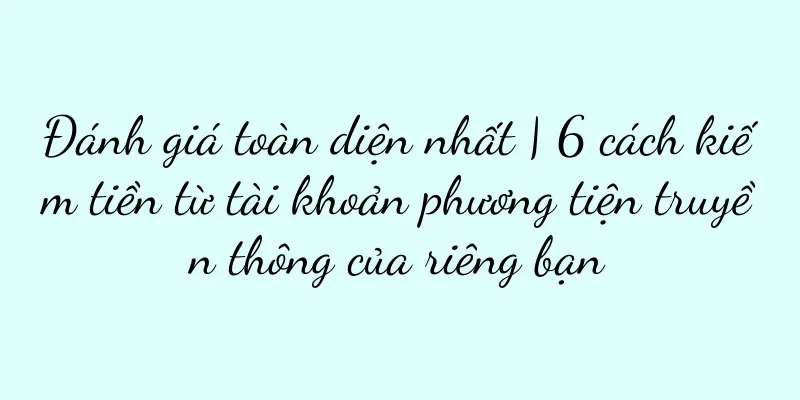 Đánh giá toàn diện nhất | 6 cách kiếm tiền từ tài khoản phương tiện truyền thông của riêng bạn