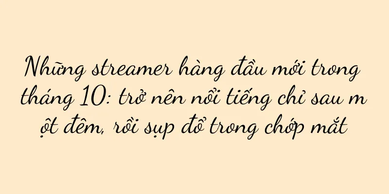Những streamer hàng đầu mới trong tháng 10: trở nên nổi tiếng chỉ sau một đêm, rồi sụp đổ trong chớp mắt