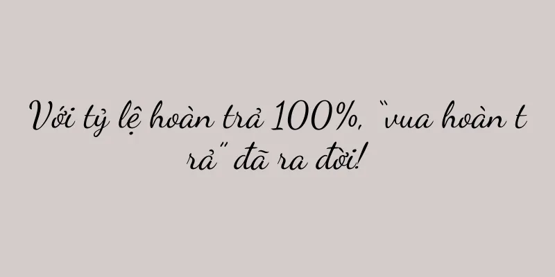 Với tỷ lệ hoàn trả 100%, “vua hoàn trả” đã ra đời!