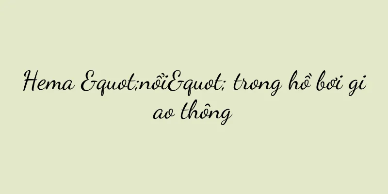 Hema "nổi" trong hồ bơi giao thông
