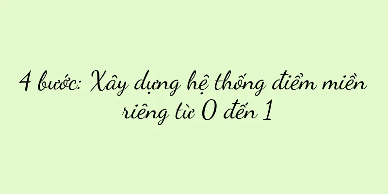 4 bước: Xây dựng hệ thống điểm miền riêng từ 0 đến 1