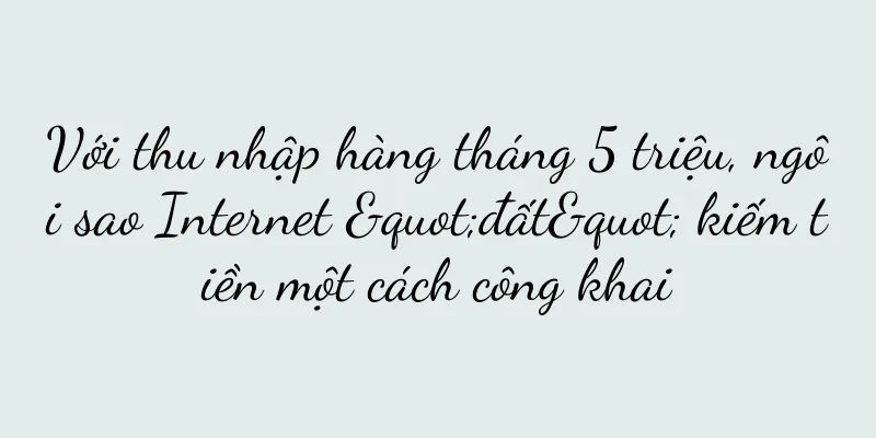 Với thu nhập hàng tháng 5 triệu, ngôi sao Internet "đất" kiếm tiền một cách công khai