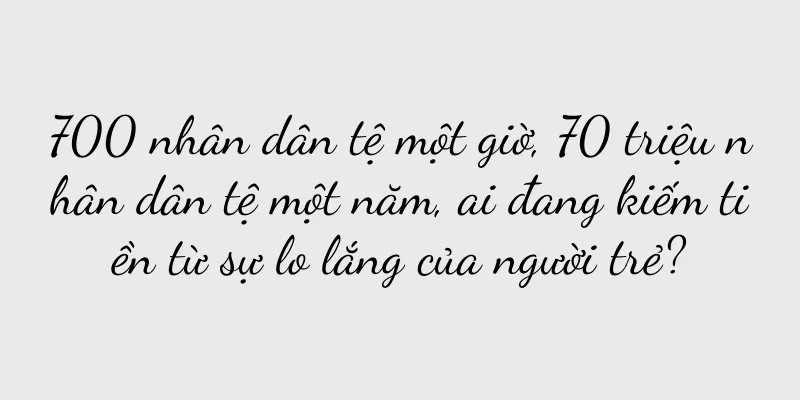 700 nhân dân tệ một giờ, 70 triệu nhân dân tệ một năm, ai đang kiếm tiền từ sự lo lắng của người trẻ?