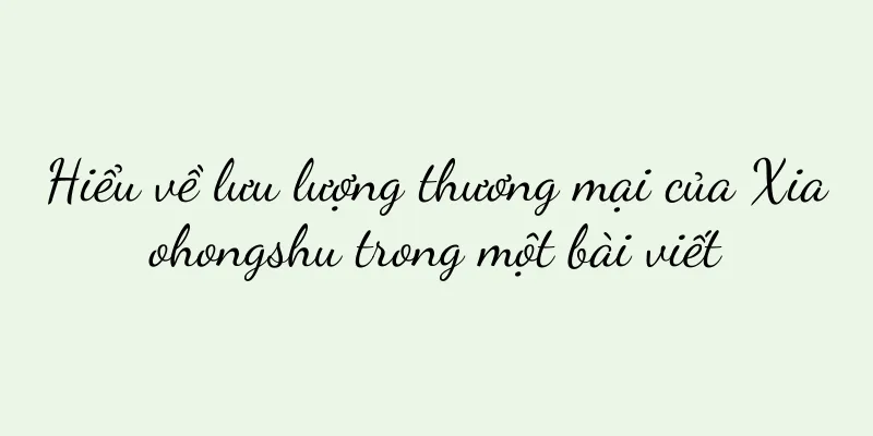 Hiểu về lưu lượng thương mại của Xiaohongshu trong một bài viết