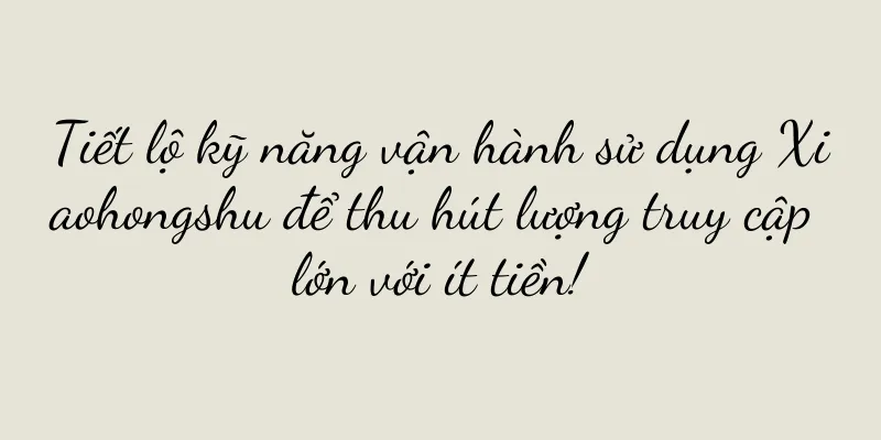Tiết lộ kỹ năng vận hành sử dụng Xiaohongshu để thu hút lượng truy cập lớn với ít tiền!