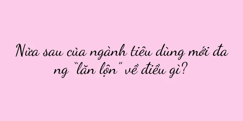 Nửa sau của ngành tiêu dùng mới đang “lăn lộn” về điều gì?