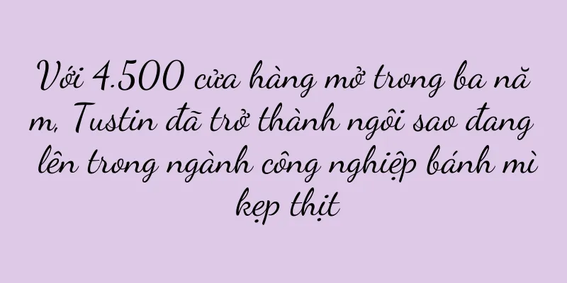 Với 4.500 cửa hàng mở trong ba năm, Tustin đã trở thành ngôi sao đang lên trong ngành công nghiệp bánh mì kẹp thịt
