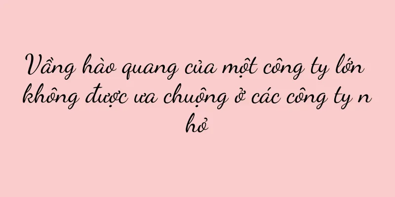 Vầng hào quang của một công ty lớn không được ưa chuộng ở các công ty nhỏ